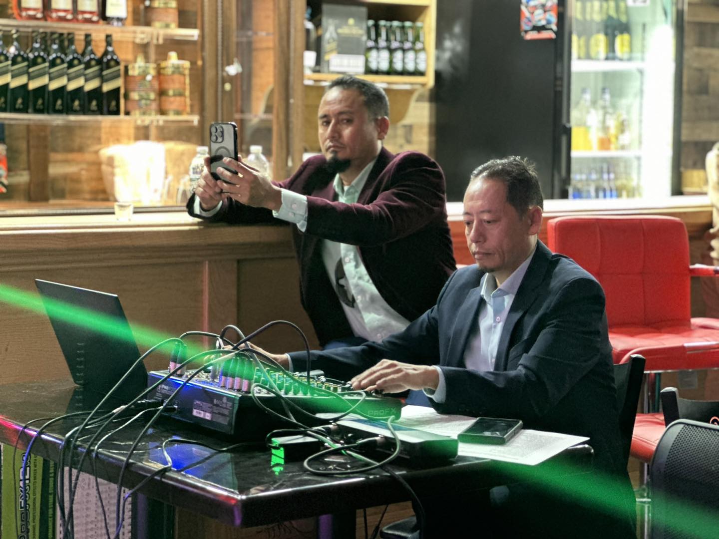 Birkha Gurung on the mixer